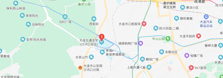 大连交通大学学校地图